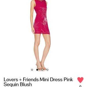 Lovers + Friends Fuchsia Sequin Mini Dress